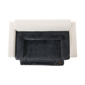 Charlies Pet Product Shaggy Faux Fur Bolster Sofa Protector &amp; Dog Bed
