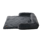 Charlies Pet Product Shaggy Faux Fur Bolster Sofa Protector &amp; Dog Bed