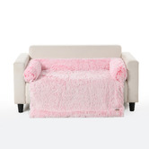 Charlies Pet Product Shaggy Faux Fur Bolster Sofa Protector &amp; Dog Bed