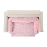 Charlies Pet Product Shaggy Faux Fur Bolster Sofa Protector &amp; Dog Bed
