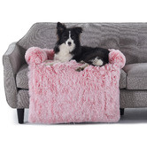 Charlies Pet Product Shaggy Faux Fur Bolster Sofa Protector &amp; Dog Bed