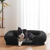 Charlies Pet Product Boucle &amp; Memory Foam Dog Sofa Bed
