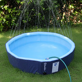 Charlies Pet Product Splash Society Foldable Sprinkler Pet Pool