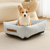 Charlies Pet Product Brody Linen-Look Dog Bed
