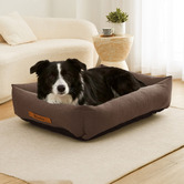 Charlies Pet Product Brody Linen-Look Dog Bed