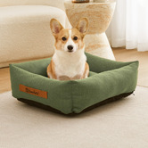 Charlies Pet Product Brody Linen-Look Dog Bed