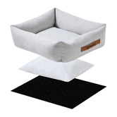 Charlies Pet Product Brody Linen-Look Dog Bed