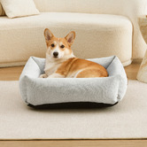 Charlies Pet Product Brody Linen-Look Dog Bed
