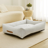 Charlies Pet Product Brody Linen-Look Dog Bed