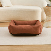 Charlies Pet Product Brody Linen-Look Dog Bed