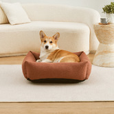 Charlies Pet Product Brody Linen-Look Dog Bed