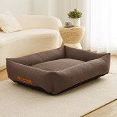 Charlies Pet Product Brody Linen-Look Dog Bed