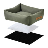 Charlies Pet Product Brody Linen-Look Dog Bed