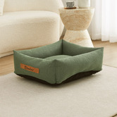 Charlies Pet Product Brody Linen-Look Dog Bed