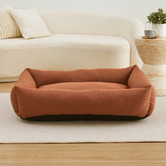 Charlies Pet Product Brody Linen-Look Dog Bed