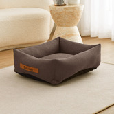 Charlies Pet Product Brody Linen-Look Dog Bed