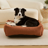 Charlies Pet Product Brody Linen-Look Dog Bed