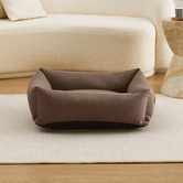 Charlies Pet Product Brody Linen-Look Dog Bed