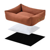Charlies Pet Product Brody Linen-Look Dog Bed
