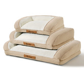 Charlies Pet Product Camden Cotton &amp; Jute Rectangular Dog Bed