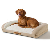 Charlies Pet Product Camden Cotton &amp; Jute Rectangular Dog Bed