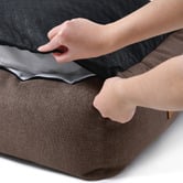 Charlies Pet Product Brody Linen-Look Dog Bed