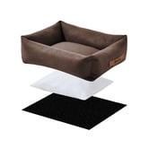 Charlies Pet Product Brody Linen-Look Dog Bed