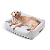 Charlies Pet Product Brody Linen-Look Dog Bed