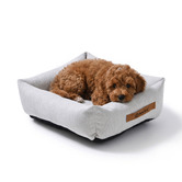 Charlies Pet Product Brody Linen-Look Dog Bed