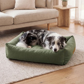 Charlies Pet Product Brody Linen-Look Dog Bed