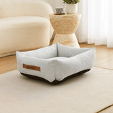 Charlies Pet Product Brody Linen-Look Dog Bed