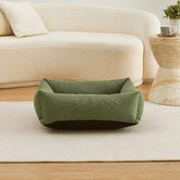 Charlies Pet Product Brody Linen-Look Dog Bed