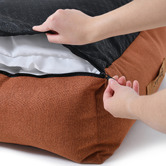 Charlies Pet Product Brody Linen-Look Dog Bed