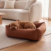 Charlies Pet Product Brody Linen-Look Dog Bed