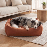 Charlies Pet Product Brody Linen-Look Dog Bed