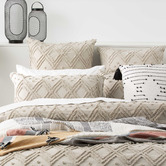 Chiswick Living Stone Medallion Cotton Quilt Cover Set