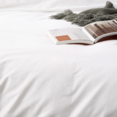 Chiswick Living White 500TC Natural Bamboo &amp; Cotton Quilt Cover Set