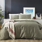 Chiswick Living Jade 500TC Natural Bamboo &amp; Cotton Quilt Cover Set