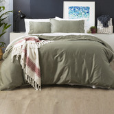 Chiswick Living Jade 500TC Natural Bamboo &amp; Cotton Quilt Cover Set