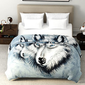 Chiswick Living Artic Wolf Ranis King Blanket