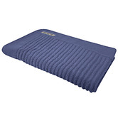 Bas Phillips Indigo Hayman Zero Twist Cotton Bathroom Towels