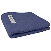 Bas Phillips Indigo Hayman Zero Twist Cotton Bathroom Towels