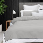 Bas Phillips Pewter New York Cotton Quilt Cover Set