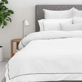 Bas Phillips White New York Cotton Quilt Cover Set