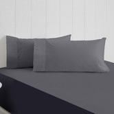 Radisson Home Black Willowwisp Cotton Fitted Sheet