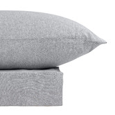 Radisson Home Light Grey Marle Cotton-Blend Quilt Cover Set