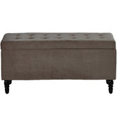 Radisson Home Velvet Luxe Bed Bench Ottoman