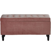 Radisson Home Velvet Luxe Bed Bench Ottoman