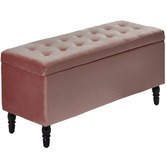 Radisson Home Velvet Luxe Bed Bench Ottoman