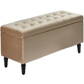 Radisson Home Velvet Luxe Bed Bench Ottoman